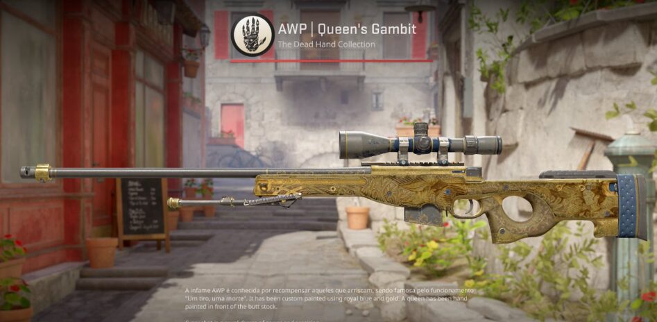 AWP Queen's Gambit skin from Dead Hand Collection